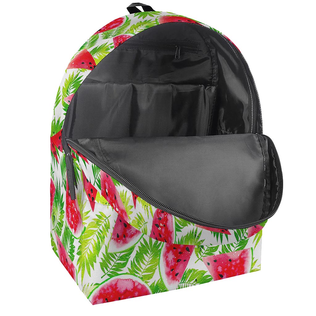 White Summer Watermelon Pattern Print Backpack