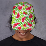 White Summer Watermelon Pattern Print Baseball Cap