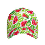 White Summer Watermelon Pattern Print Baseball Cap