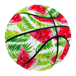 White Summer Watermelon Pattern Print Basketball