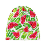 White Summer Watermelon Pattern Print Beanie