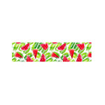 White Summer Watermelon Pattern Print Bed Runner