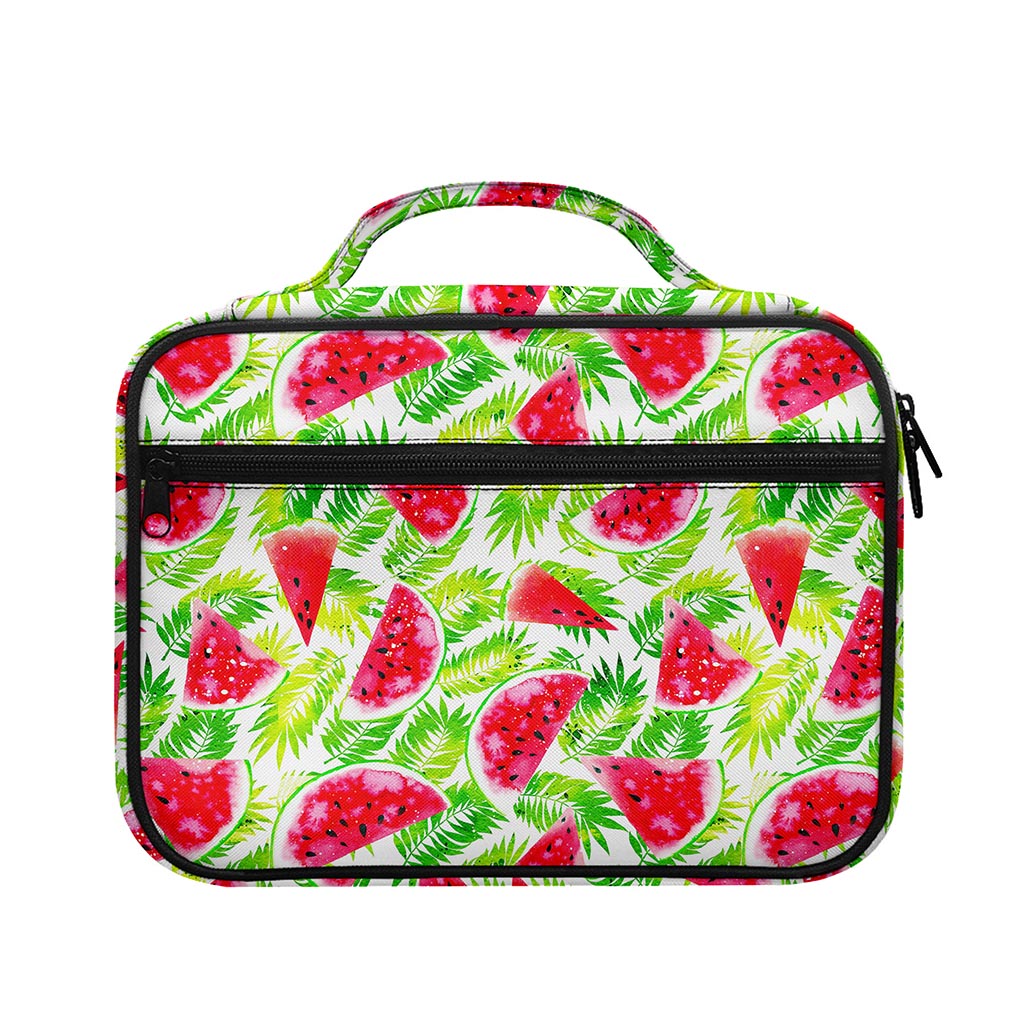 White Summer Watermelon Pattern Print Briefcase Bible Bag