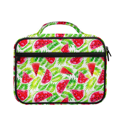 White Summer Watermelon Pattern Print Briefcase Bible Bag