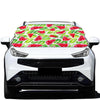 White Summer Watermelon Pattern Print Car Windshield Snow Cover