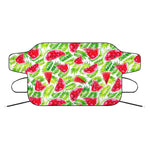 White Summer Watermelon Pattern Print Car Windshield Snow Cover