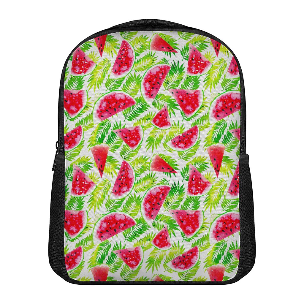 White Summer Watermelon Pattern Print Casual Backpack