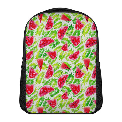 White Summer Watermelon Pattern Print Casual Backpack