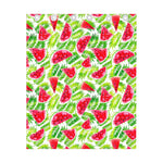 White Summer Watermelon Pattern Print Curtain