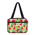 White Summer Watermelon Pattern Print Double Strap Bible Bag