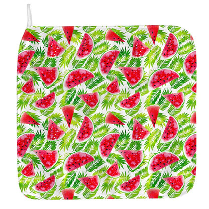 White Summer Watermelon Pattern Print Hand Towel