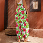 White Summer Watermelon Pattern Print Harem Pants