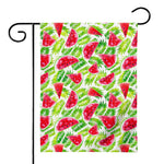 White Summer Watermelon Pattern Print House Flag