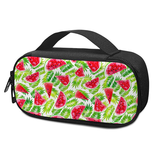 White Summer Watermelon Pattern Print Insulin Cooler Travel Case
