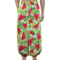 White Summer Watermelon Pattern Print Lantern Pants