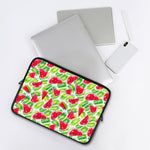 White Summer Watermelon Pattern Print Laptop Sleeve
