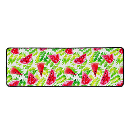 White Summer Watermelon Pattern Print Long Kitchen Mat