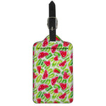 White Summer Watermelon Pattern Print Luggage Tag