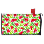 White Summer Watermelon Pattern Print Mailbox Cover