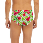 White Summer Watermelon Pattern Print Men's Briefs