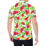 White Summer Watermelon Pattern Print Men's Shirt