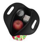 White Summer Watermelon Pattern Print Neoprene Lunch Bag