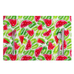 White Summer Watermelon Pattern Print Placemat