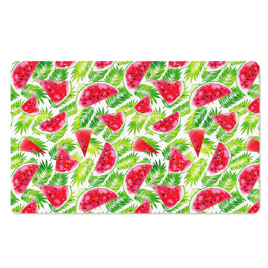 White Summer Watermelon Pattern Print Polyester Doormat