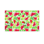 White Summer Watermelon Pattern Print Polyester Flag