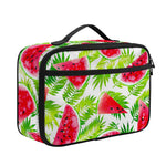 White Summer Watermelon Pattern Print Portable Lunch Bag