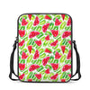 White Summer Watermelon Pattern Print Rectangular Crossbody Bag