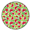 White Summer Watermelon Pattern Print Round Floor Mat