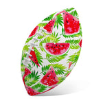 White Summer Watermelon Pattern Print Rugby Ball