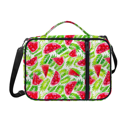 White Summer Watermelon Pattern Print Shoulder Strap Bible Bag
