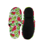White Summer Watermelon Pattern Print Slippers