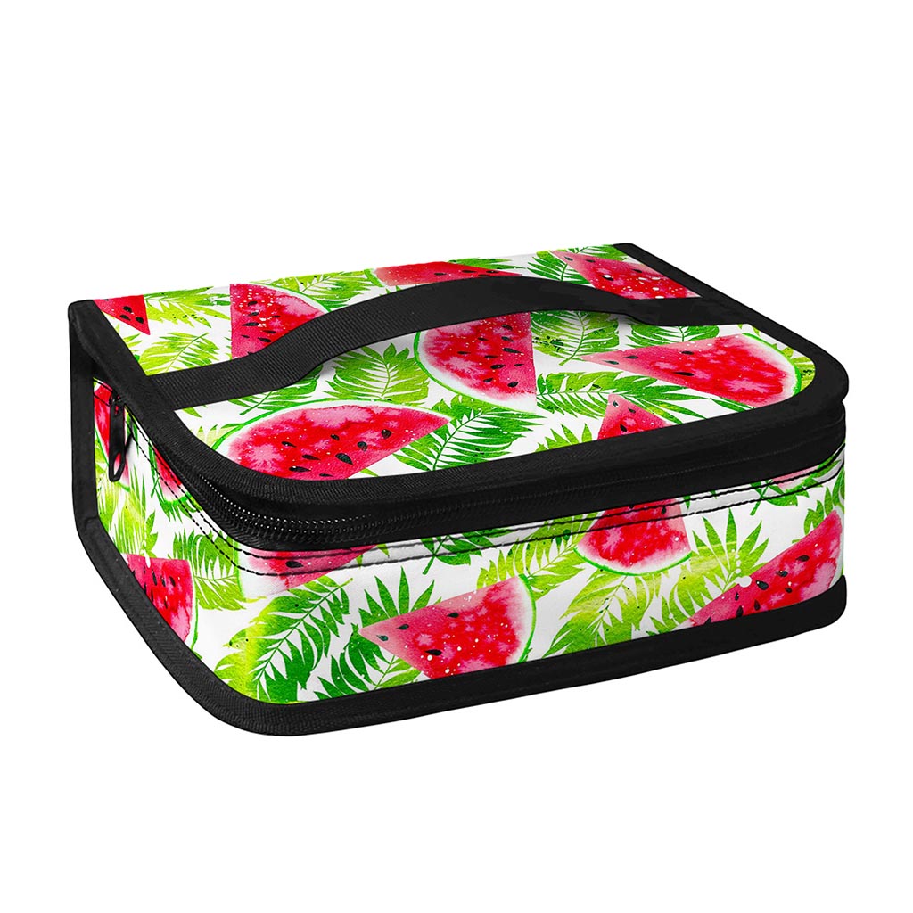 White Summer Watermelon Pattern Print Small Lunch Bag