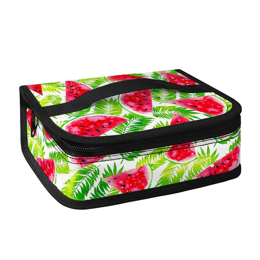 White Summer Watermelon Pattern Print Small Lunch Bag