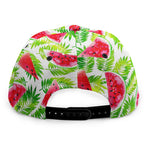 White Summer Watermelon Pattern Print Snapback Cap