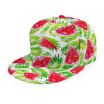 White Summer Watermelon Pattern Print Snapback Cap