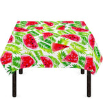 White Summer Watermelon Pattern Print Tablecloth