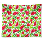 White Summer Watermelon Pattern Print Tapestry