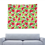 White Summer Watermelon Pattern Print Tapestry