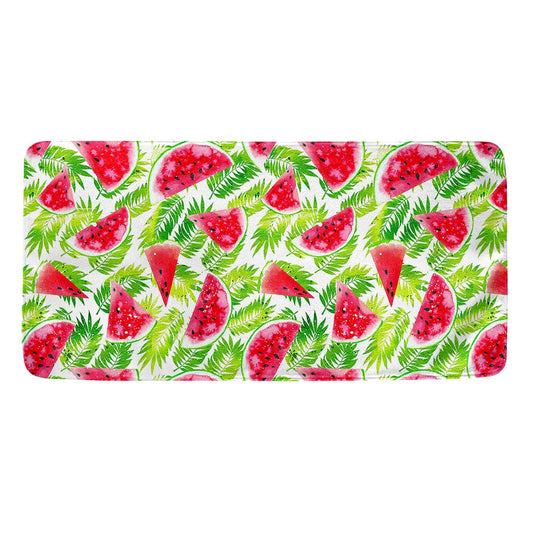 White Summer Watermelon Pattern Print Towel