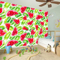 White Summer Watermelon Pattern Print Wall Sticker