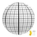 White Tattersall Pattern Print Basketball
