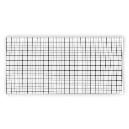 White Tattersall Pattern Print Beach Towel