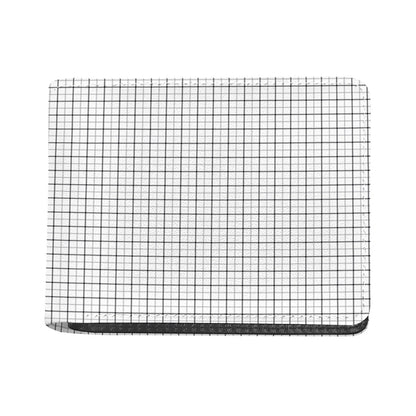 White Tattersall Pattern Print Bifold Wallet