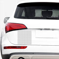 White Tattersall Pattern Print Car Sticker