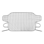 White Tattersall Pattern Print Car Windshield Snow Cover