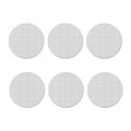 White Tattersall Pattern Print Coaster Set